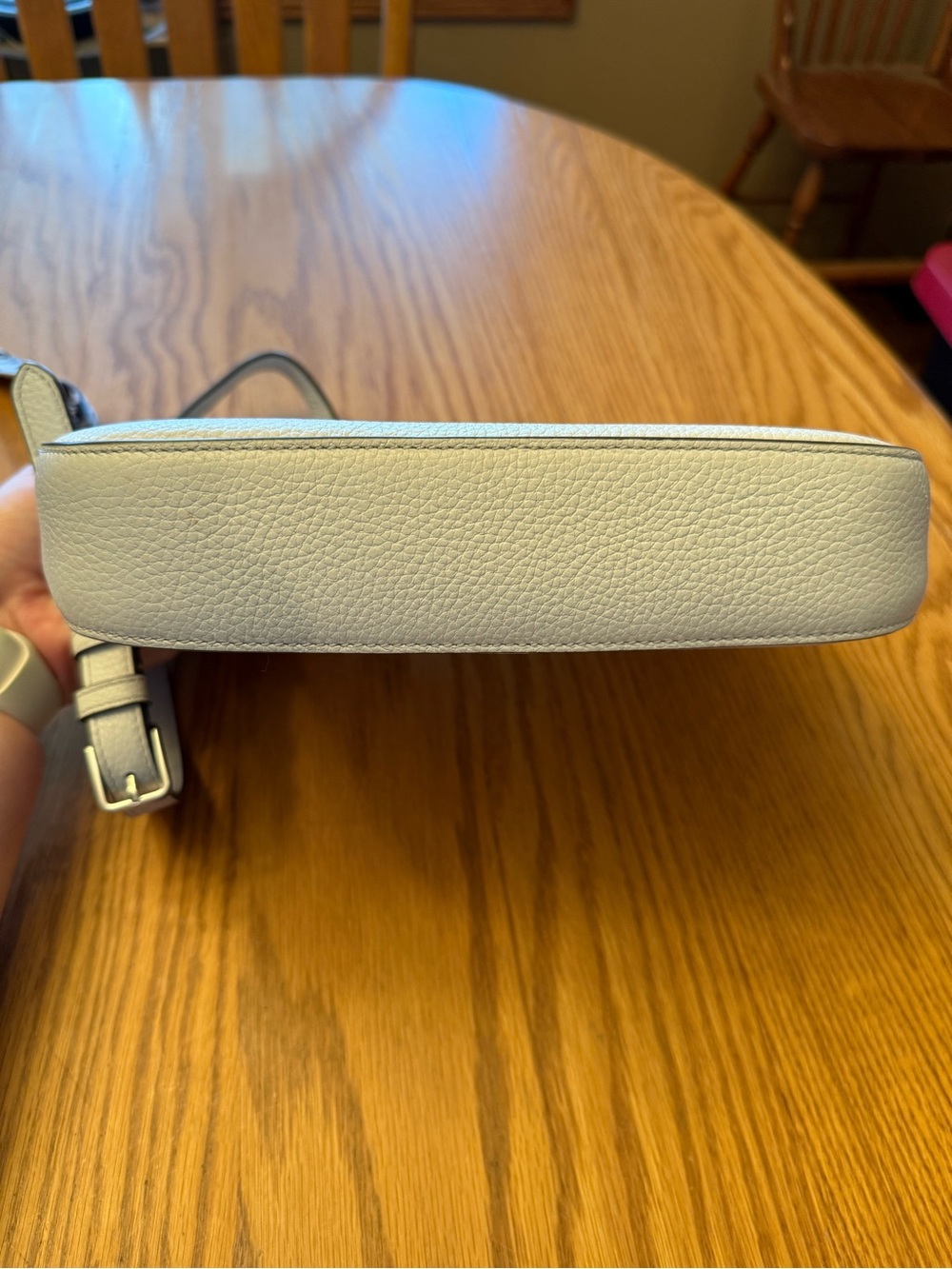 Kate Spade White Pebbled Leather Crossbody Bag - Picture 6 of 6